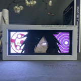 Uchiha Sasuke and Uzumaki Naruto 3D Anime LED Light Box NARUTO Action Figure Toys Paper Carving Light Kid Decoration Toy