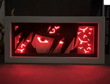 Uchiha Sasuke and Uzumaki Naruto 3D Anime LED Light Box NARUTO Action Figure Toys Paper Carving Light Kid Decoration Toy