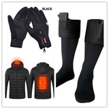 Heated Winter Gloves Touch Screen Riding Motorcycle Sliding Waterproof Sports Gloves with Fleece