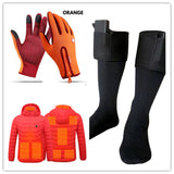 Heated Winter Gloves Touch Screen Riding Motorcycle Sliding Waterproof Sports Gloves with Fleece