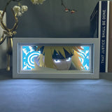 Uchiha Sasuke and Uzumaki Naruto 3D Anime LED Light Box NARUTO Action Figure Toys Paper Carving Light Kid Decoration Toy