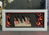 Uchiha Sasuke and Uzumaki Naruto 3D Anime LED Light Box NARUTO Action Figure Toys Paper Carving Light Kid Decoration Toy