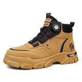 Trend Black Motorcycle Shoe Men Design Leather Men'S Ankle Boots Outdoor Platform Tooling Shoes Men Biker Boots Botas Hombre