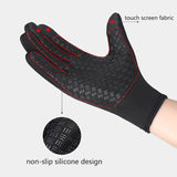 Heated Winter Gloves Touch Screen Riding Motorcycle Sliding Waterproof Sports Gloves with Fleece